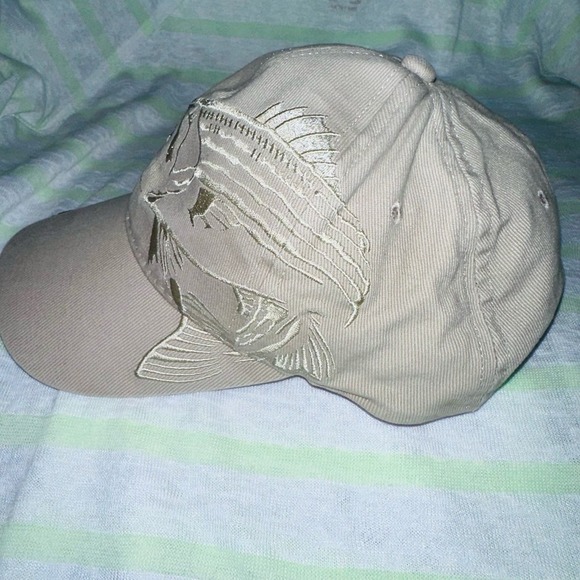 Vintage OC OutdoorCap Striper Fishing Embroideredd Baseball Cap - Picture 2 of 9
